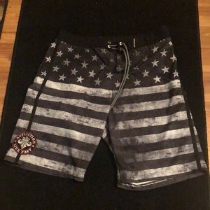 Mens Affliction bathing suit